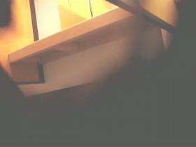 Long legged dressing room girl in panty and in jeans