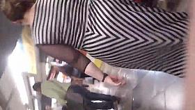 Culote maduro en vestido largo