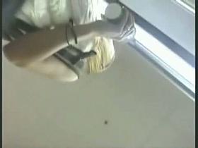 Blondie wears a dress that calls for up skirt porn