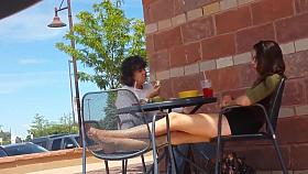 Teen girl un the garden