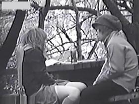 Infrared bench couple fucking