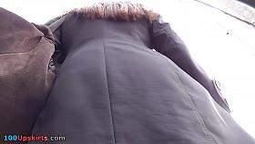 Dirty upskirt pussy pics expose chick's underwear