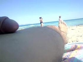 flashing beach at two matures