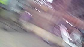 Gipsy girl from east Hungary on street