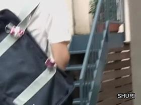 Jpanese schoolgirl out of her panty was sharked 