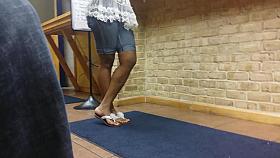 ebony feet candid 1
