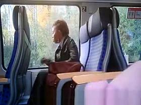 Guy stroking his cock in front of black girl