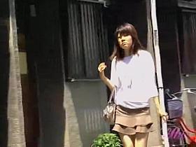 Perky little sweetie gets caught off the guard by random sharking lad