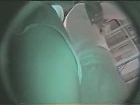 Blonde girl is angry at her boyfriend while a voyeur makes and upskirt video