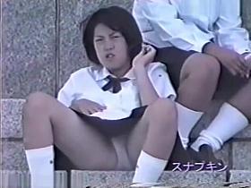 School girls under panties are all exposed