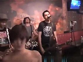 Drunk girl topless in concert