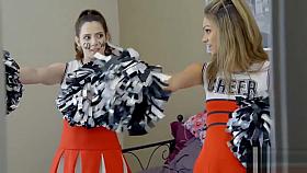 Cheerleader stepsister fucked during cheer practise