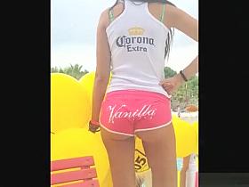 Sexy babes in shorts and bikini sexy asses