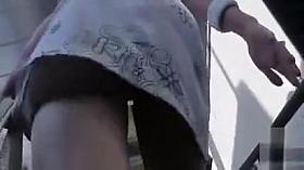 Secret camera goes under the skirt