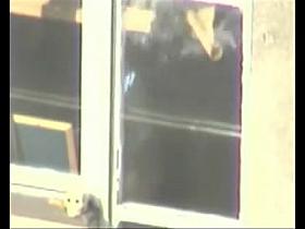 window voyeur of lovely girl