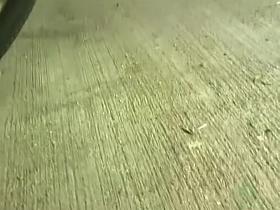 Unlocking her bicycle when she got skirt sharked by some guy