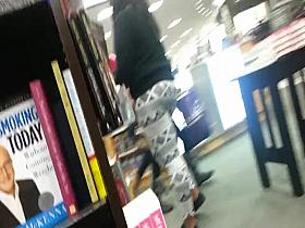 Candid - Ebony Milf in Leggings