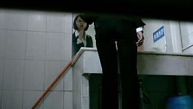 Smooth bitch with sexy pussy is pissing in the toilet