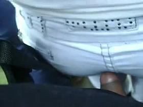 Encoxada 119: Cute Chiquita encoxada by a Pencil Cock