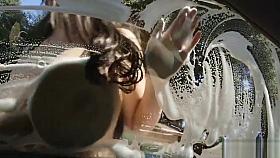 Huge Tit Teen washes car