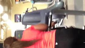 Milf Latina transparent leggings