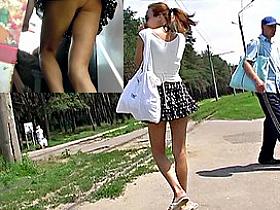 The neverseen windblown upskirt on sexy clip