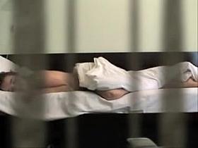 Young wife spied masturbating through the louvers