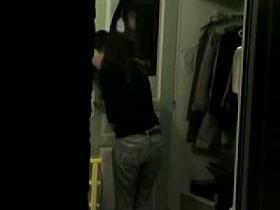 Nudity is being filmed through the window on camera