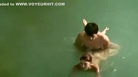 Secret Voyeur Beach Sex Video Couple Filmed Fucking in Water