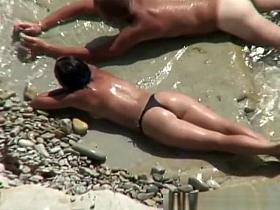 Small boobs topless woman plays and rides penis