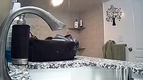 big titted 19yo caught in bathroom