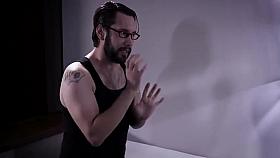 Teens hairy pussy fucked by a weird spying guys hard cock