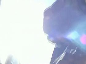 Really pretty brunette walking to her bus upskirt tight shaved pussy