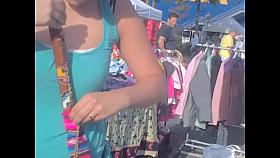 Awesome full boobs down blouse of the amateur cutie