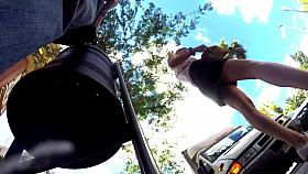 NIce walking upskirt