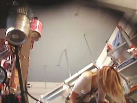 Amateur voyeur loves filming attractive girls upskirt.