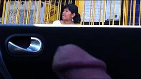 flashing in the car 9