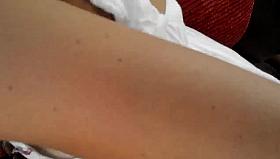 Downblouse russian female brown hair