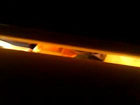 Spying through the bathroom door