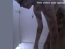 Woman changes to bikini