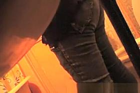 Two sexy ladies in toilet