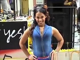 Super sexy model at parade