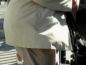 Upskirt Little Red Thong