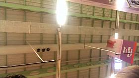 blonde milf upskirt at supermarket