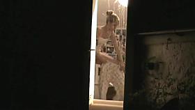 Jess changing for bed