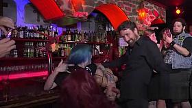 Petite Euro slave made to oral in public