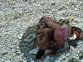 Spying on a gentle sideways fuck pose