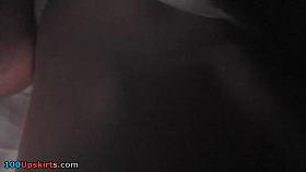 Highly thrilling upskirt closeup