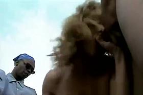 Big Group Of Guys Ambush Girl In A Field