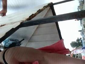 Changing room sex video with amateur spied on the beach